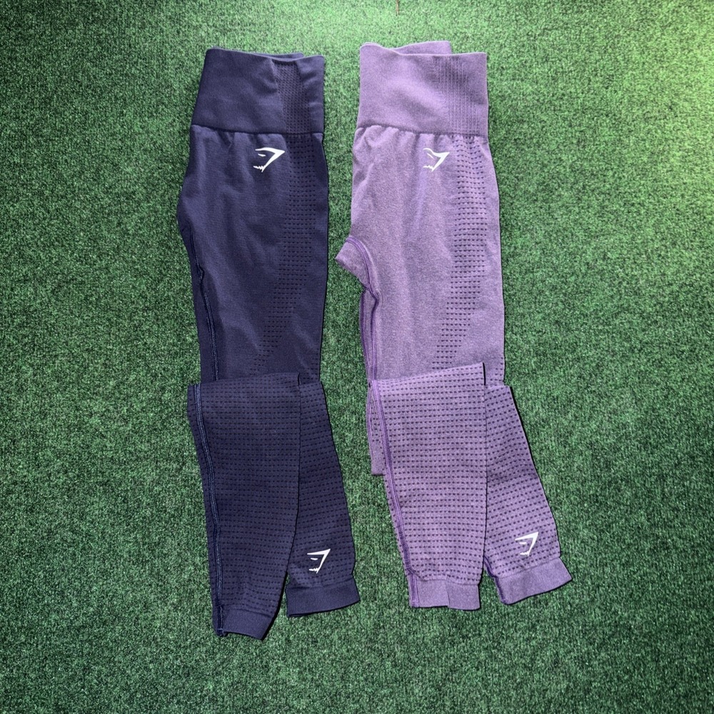 Gymshark Leggings Women's XS/S (no Tag) Purple Blue Lot